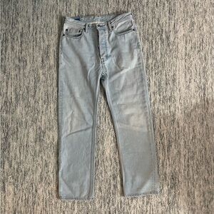 ACNE BUTTON UP LIGHTWASH JEANS